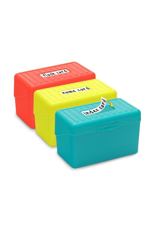 Index Card Holder 3x5, Index Card Box Organizer Case, 3x5 Flash Note Card Holder, 300 Card Capacity