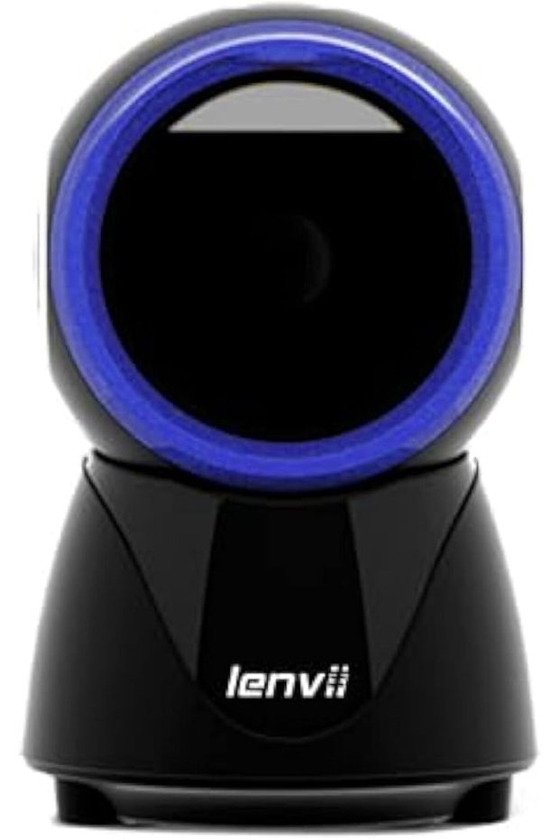 D8800 Desktop 2D Barcode Scanner Omnidirectional Hands-Free Automatic USB QR Code Scanner, Ca