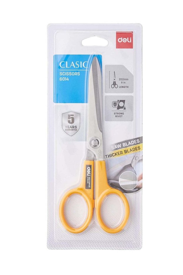 Multi Purpose Scissors With Long Symmetrical Handles Assorted Colours