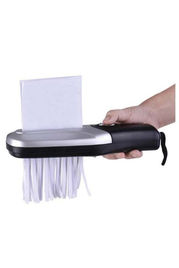 1pcs Mini Handheld Paper Shredder Straight Cut Compact A4 A6 USB/Battery Operated Paper Cutting Too