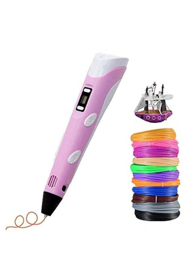 3D Graffiti Printing Pen, 3D Printing Pen with Screen, Safe and Non-Toxic, Adjustable Temperature a