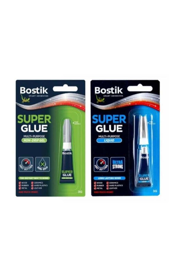 Bostik Multi-Purpose Non-Drip Gel + Liquid Super Glue Bundle (3 g, 2 Pc.)