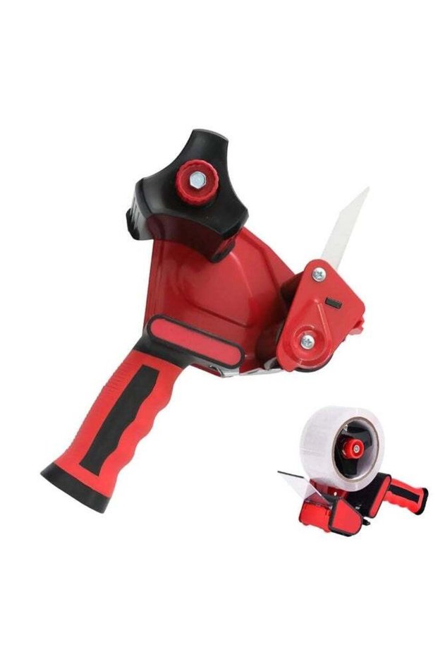 Packaging Tape Dispenser Gun for 5 cm Wide Tape, 76 mm Core Carton Sealing Tool with Soft Silicone
