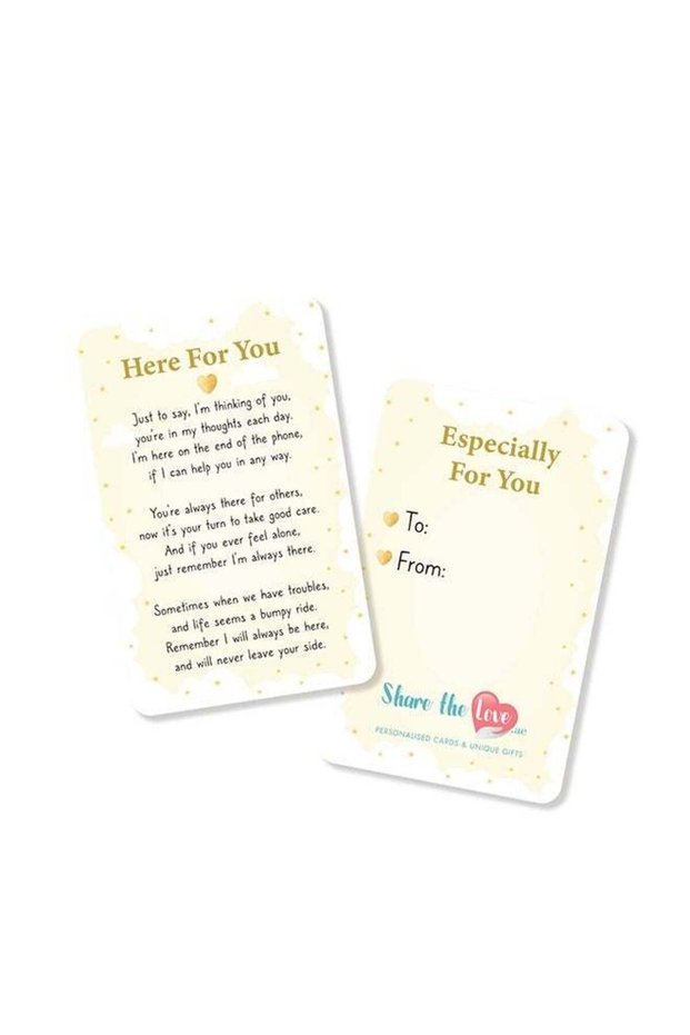 Here for You Affection Card – Heartfelt Greeting Card with Supportive Message, Perfect for Friendsh