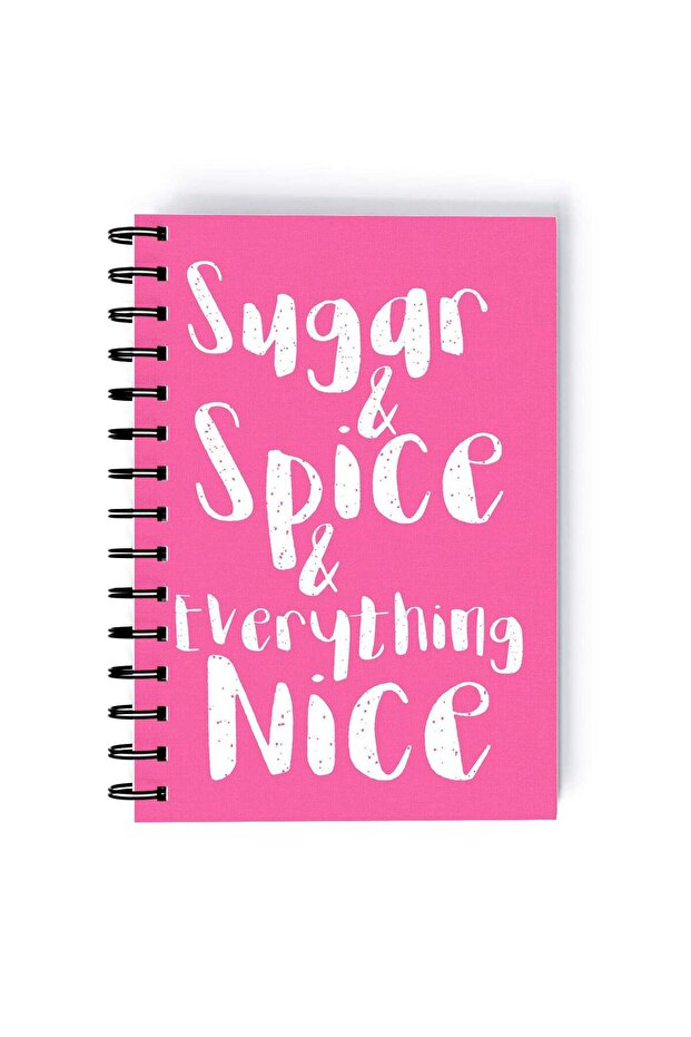 Power Puff Girl Printed Spiral A5 Notebook Blue/Beige/Pink