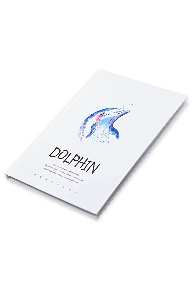 FIS Pack Of 5 Hard Cover Notebook, 96 Sheets A4 Dolphin Design 1 -FSNBHCA496-DOL1