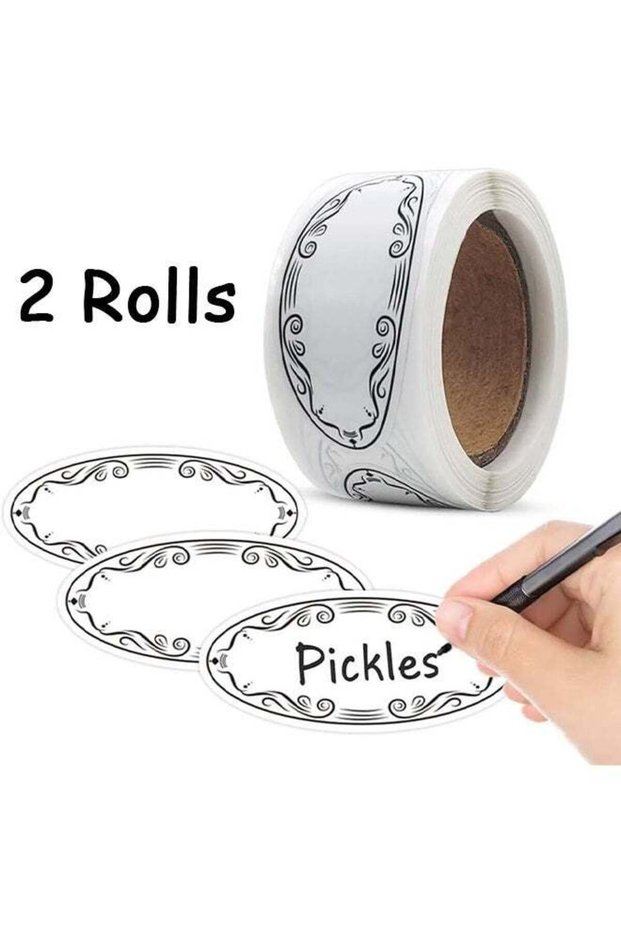 2 Rolls Food Storage Labels, Fruit & Veggie Fridge & Freezer Storage Stickers for Ultimate Kitchen