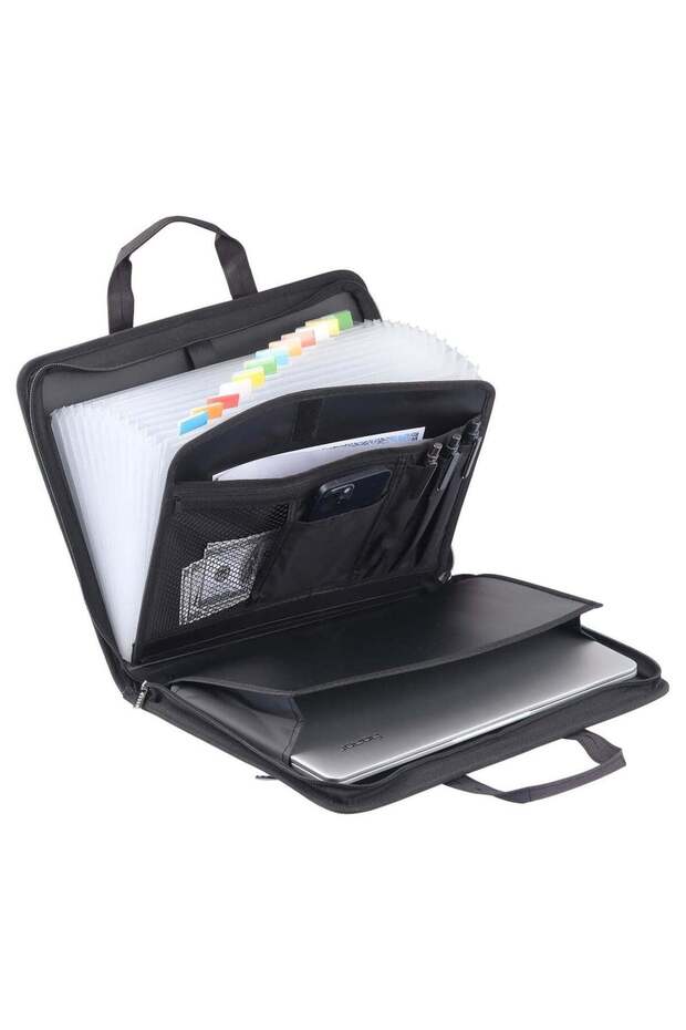 Accordion File Organizer, 13 Pocket Important Document Organizer Expanding File Folder with Zipper