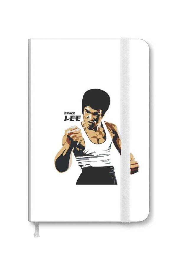 Designer A5 Thick Hardcover Notebook - Bruce Lee Multicolour