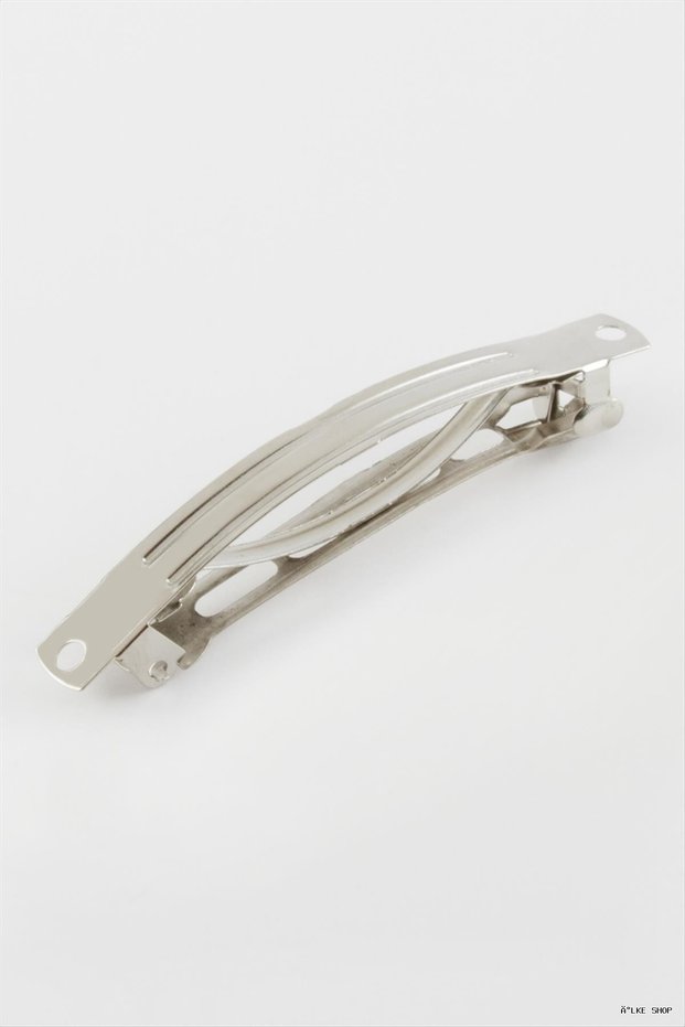 Ilkestor Metal Oatik Buckle 8 cm 1 Piece (162826) Silver Color