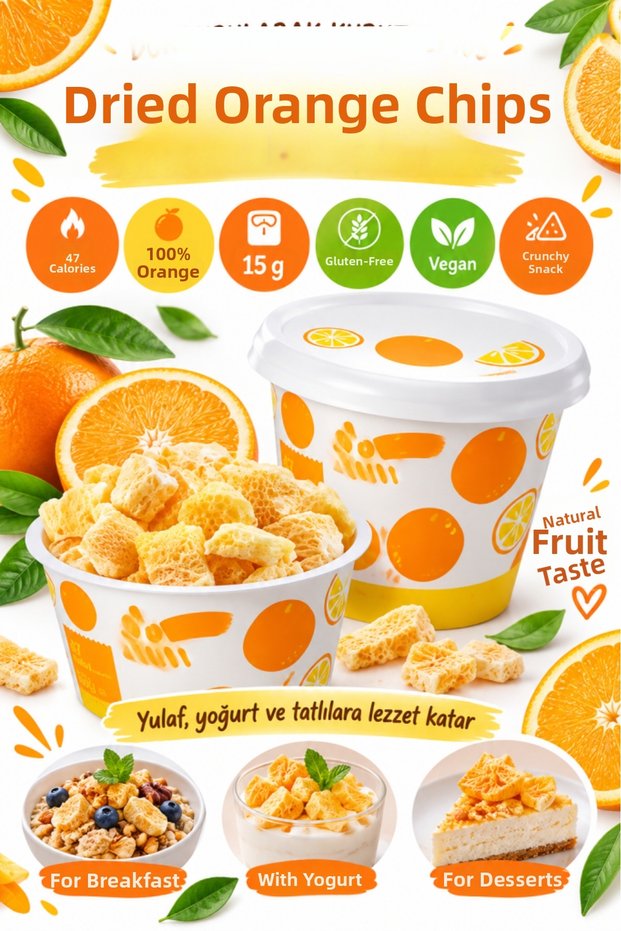 Original Orange Snack Fruit Chips 15Gr