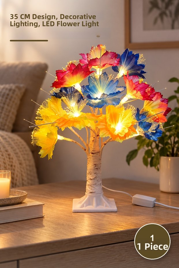 1 Decorative Led Flower – 35 cm Design, Decorative Lighting, Led Flower Lighting, Flower Light