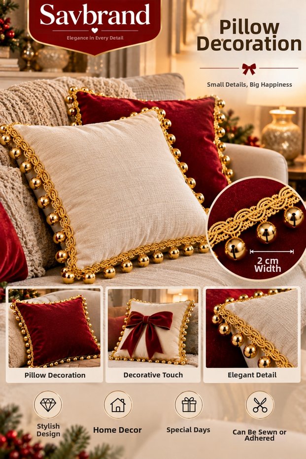 Ornamental Ribbon with Bell Detail