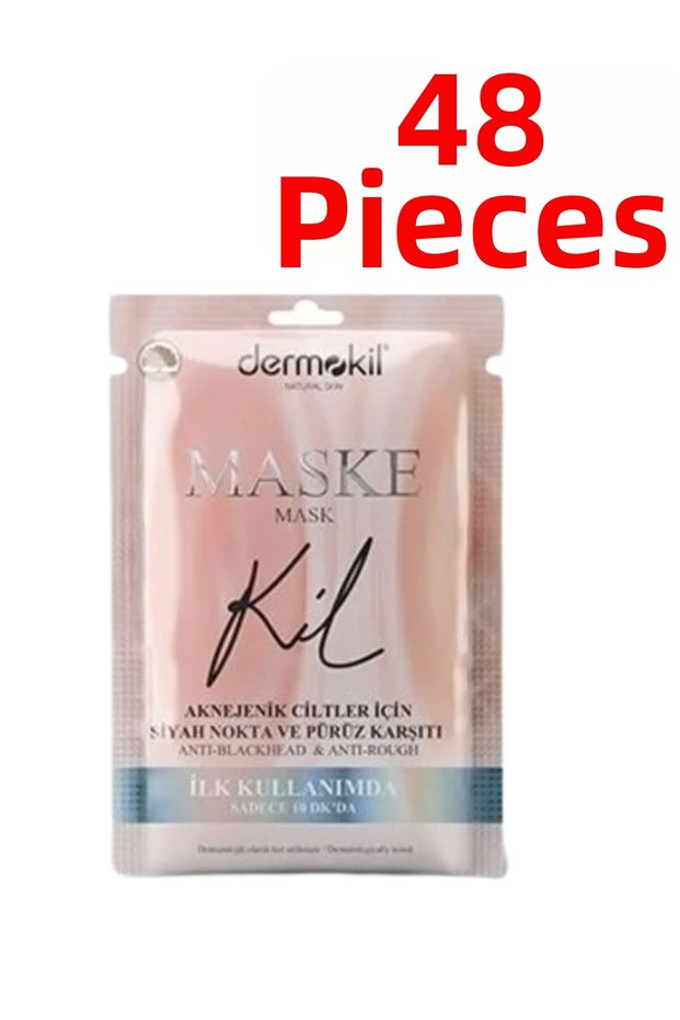 Anti-Blackhead and Impurity Clay Mask for Acne-Prone Skin 48 Pieces