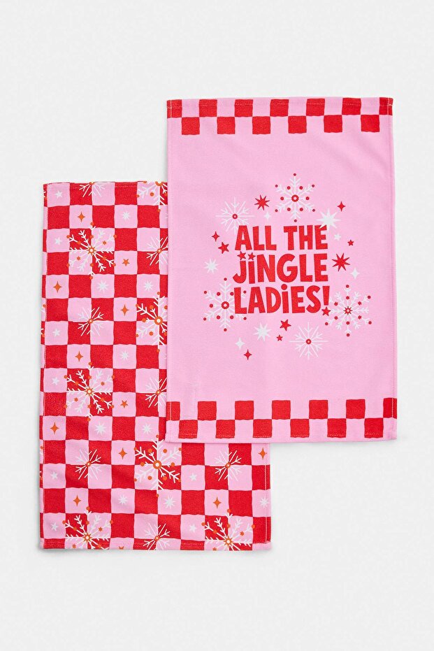 2-Pack New Year's Concept Kitchen Towels 35X55Cm