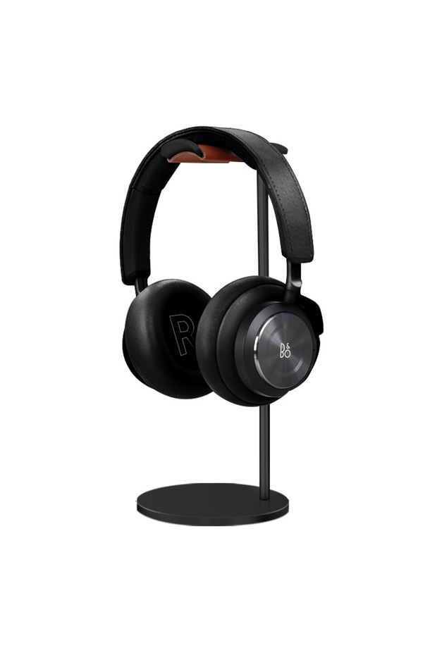 Black Curved Aluminum Headphone Stand Rack Sturdy Metal Gaming Headset Earphone Holder Hanger with S