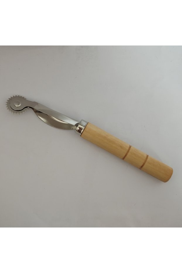 1pc Leather Scribing Wheel Tracing Wheel Sewing Tool Needle Point Tracing Wooden Handle Scribing Whe