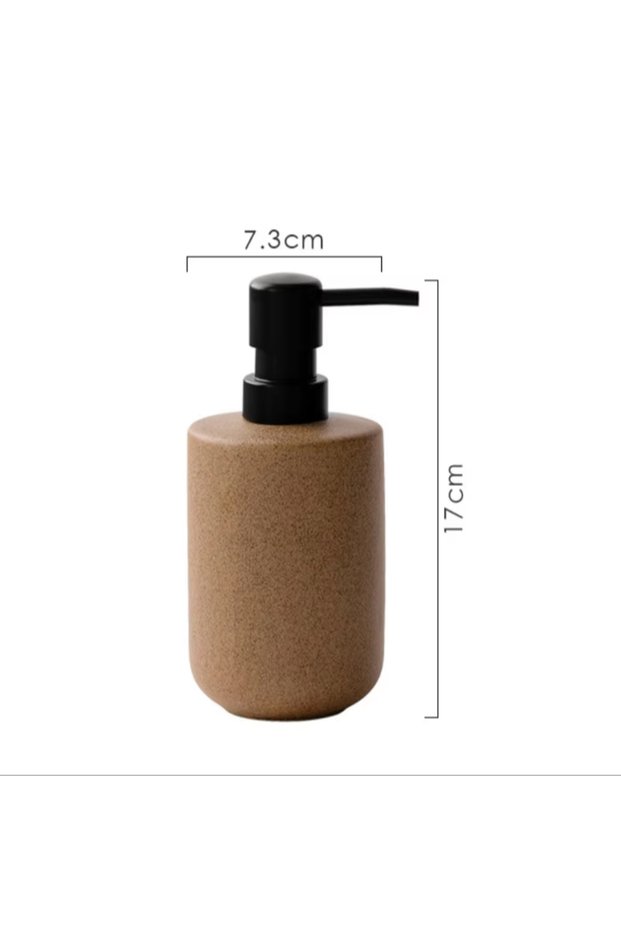 1pc tall Wabi-sabi Ceramic Lotion Bottle 450ML Squeeze Bottle Soap Dispenser Shampoo Lotion Conditio