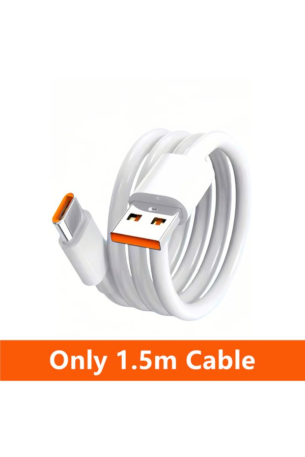 Only 1.5m Cable 6A 67W Ultra Fast Charger For Xiaomi 11 12 Lite 13T 14T 15 17 Redmi Note 10 11T 12 1