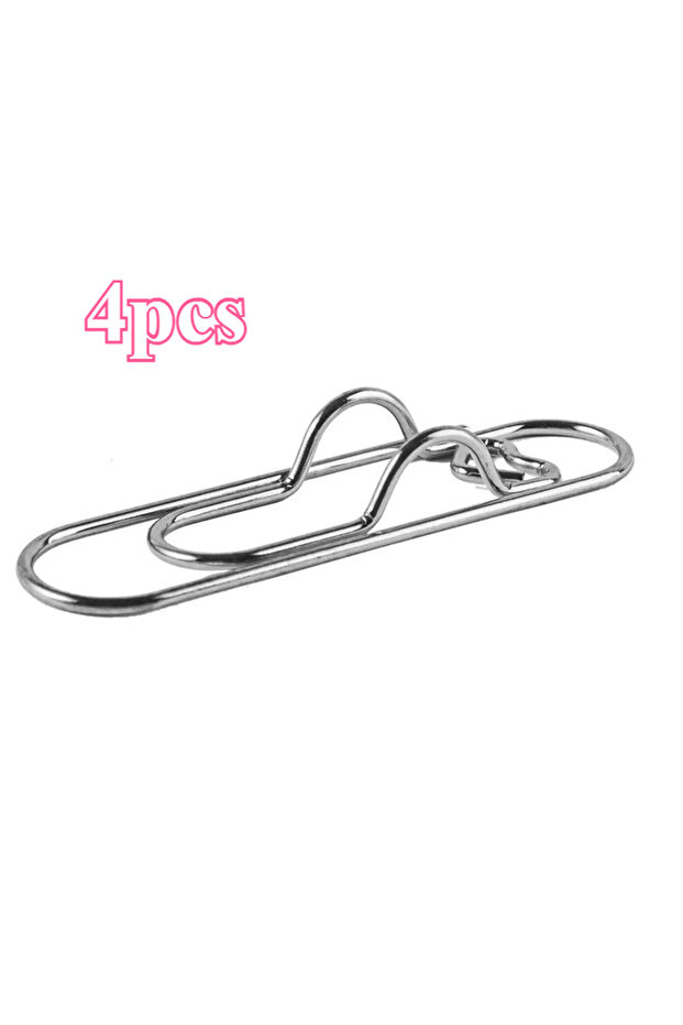silver 4pcs 4Pcs Multifunctional Love Pen Clip, Portable Hanging Pen Button Fixed Seat Paper Clip fo
