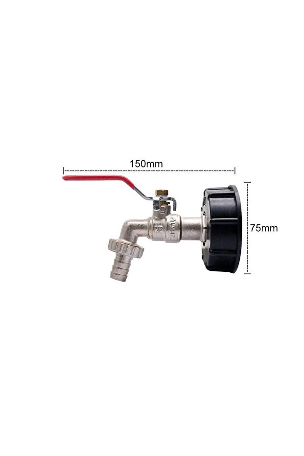 Other 1 S60x6 Coarse Thread IBC Tank Tap Connecter X 1/2'' 3/4'' Water Coupling Adapter 1000L Garden