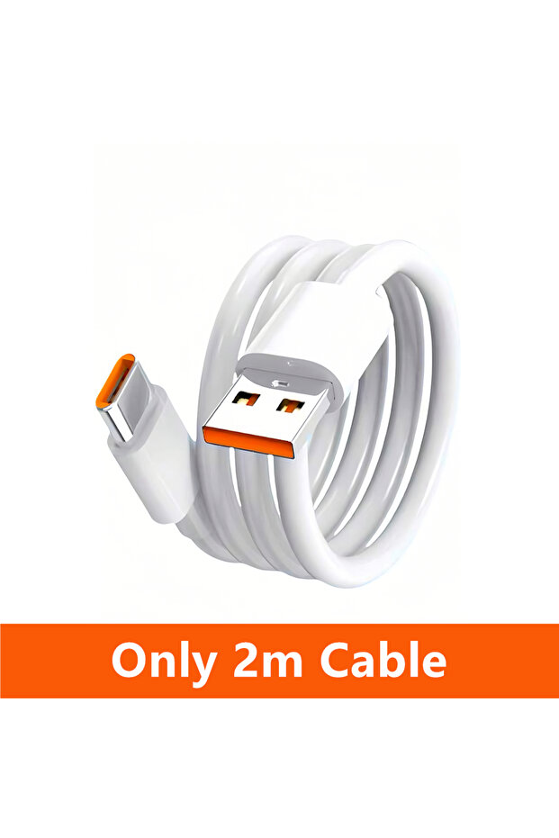 Only 2m Cable 6A 67W Ultra Fast Charger For Xiaomi 11 12 Lite 13T 14T 15 17 Redmi Note 10 11T 12 13