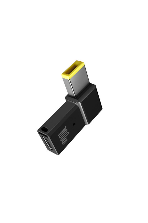 black PD 100W USB Type C Female to DC Male Adapter For Lenovo Thinkpad USB-C Fast Charging Cable Con