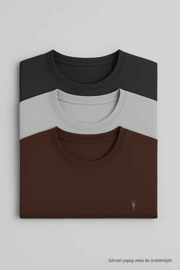 Men's Relaxed Fit Crew Neck 3 Pack T-Shirt