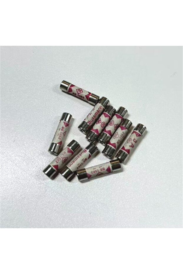 3A 10Pcs BS1362 British Plug Fuse 3A 5A 10A 13A 2A 1A 20A 15A 6X25 Ceramic Tube Fuse British Domesti