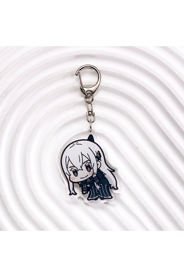 5 cm 4 1/5PCS Anime Re:ZERO - Starting Life in Another World Acrylic Keychain Funny Bag Charms Acces