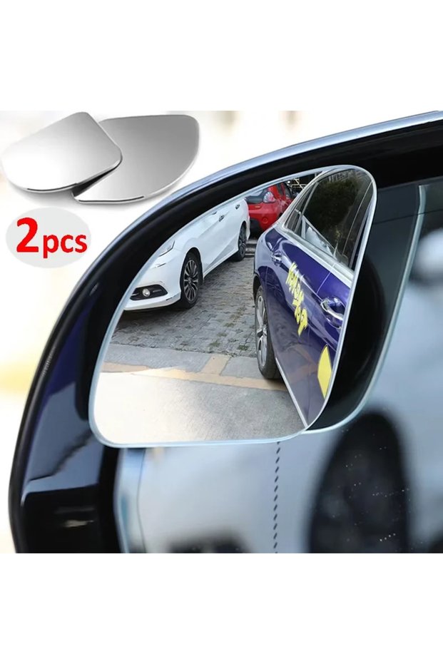 2pcs 2pcs Universal Fit Glass Car Wide-angle Blind Spot Rearview Mirror,360° Adjustable, High-defini