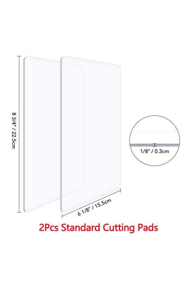2Pcs Cutting Pads 15.5x22.5cm Standard Cutting Pads Plastic Cutting Plates for Most Cutting Machines