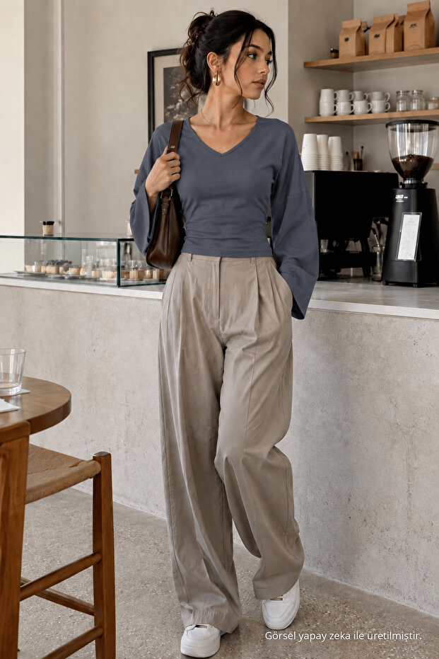 Women's Casual Smoked Blouse