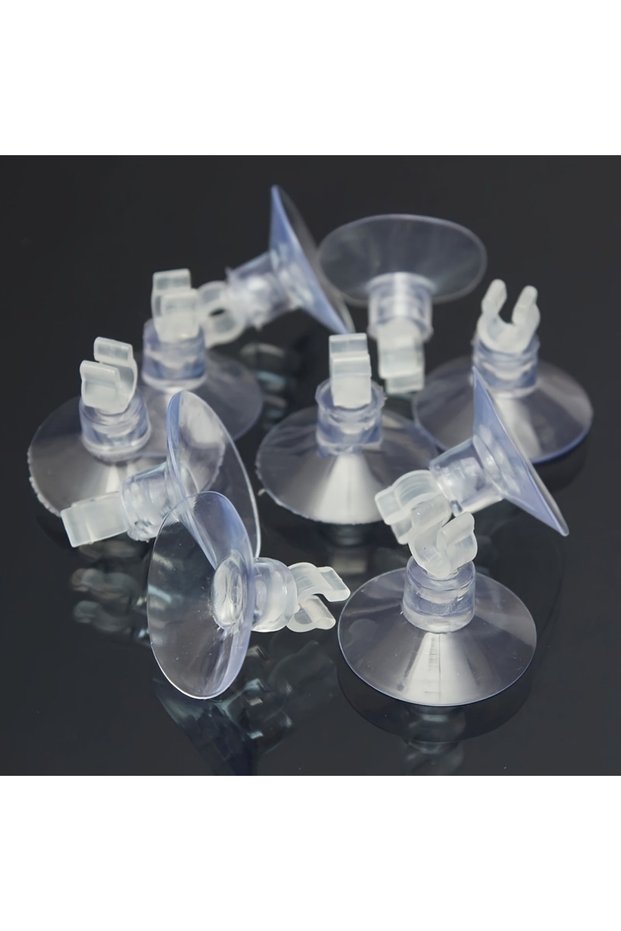 Transparent 10pcs Rubber Aquarium Fish Tank Suction Cup Sucker Holders for Air Line Tube Hose Pump