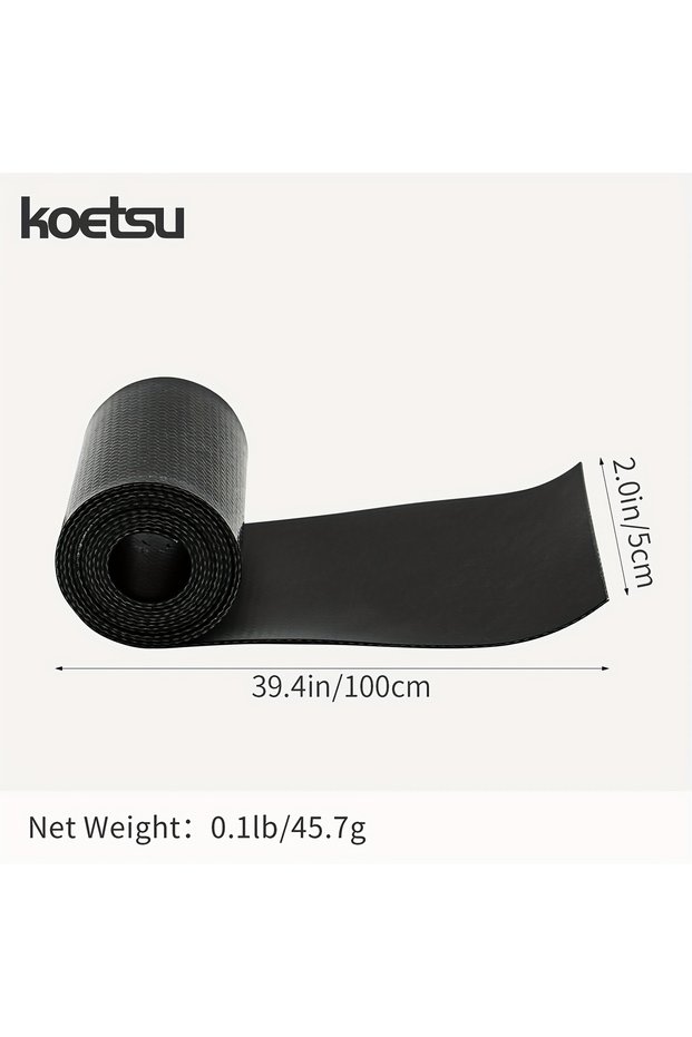Black xbpl KOETSU Double-Sided PVC Middle Net 0.7mm 2' X 3.94' Kayak Repair Patch, Paddle Board Ding