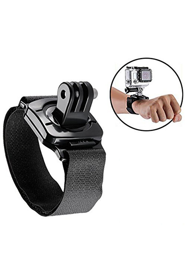 Wristband 360 360 Degree Rotating Wrist Strap for Gopro Hero13 12 11 10 9 8 Black 7 6 5 4 3 Silver W