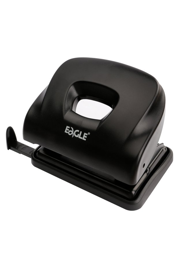 2 black Eagle 2-hole Paper punch,25-sheet capacity,with residue Container,with gauge,Binding supplie