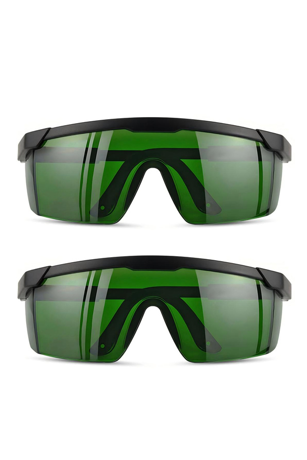 2pcs-Green IPL 200nm-2000nm Laser Safety Glasses for Laser Hair Removal Treatment and Laser Cosmetol