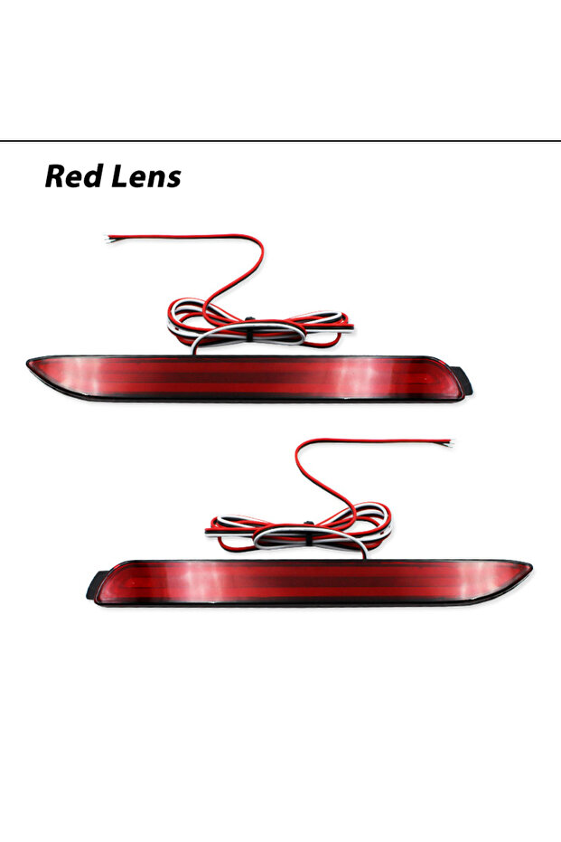 Red Lens Bumper Reflector Lights For Toyota RAV4 Harrier Sienna EZ Alphard Aygo for Lexus GX470 RX30
