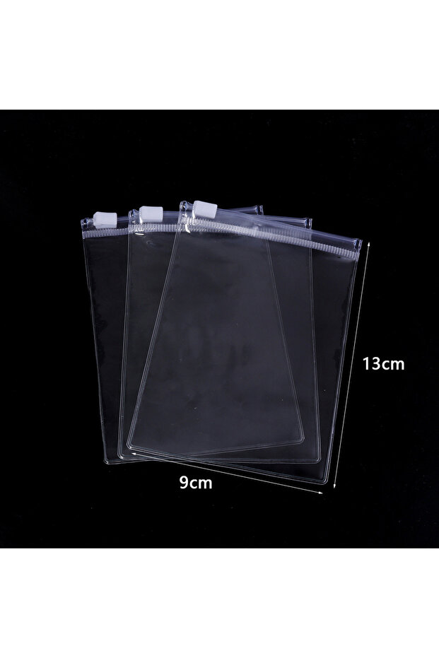 9x13cm 10pcs/lot PVC Self Sealing Plastic Jewelry Zip Lock Bags Thick Clear Ziplock Earrings Storage