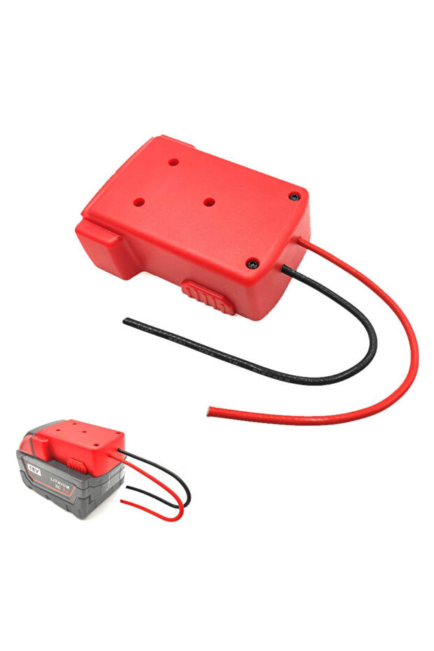 For Milwaukee 18V Li-ion Battery Adapters Dock Power DIY Battery Converter Connector 12AWG Home Powe