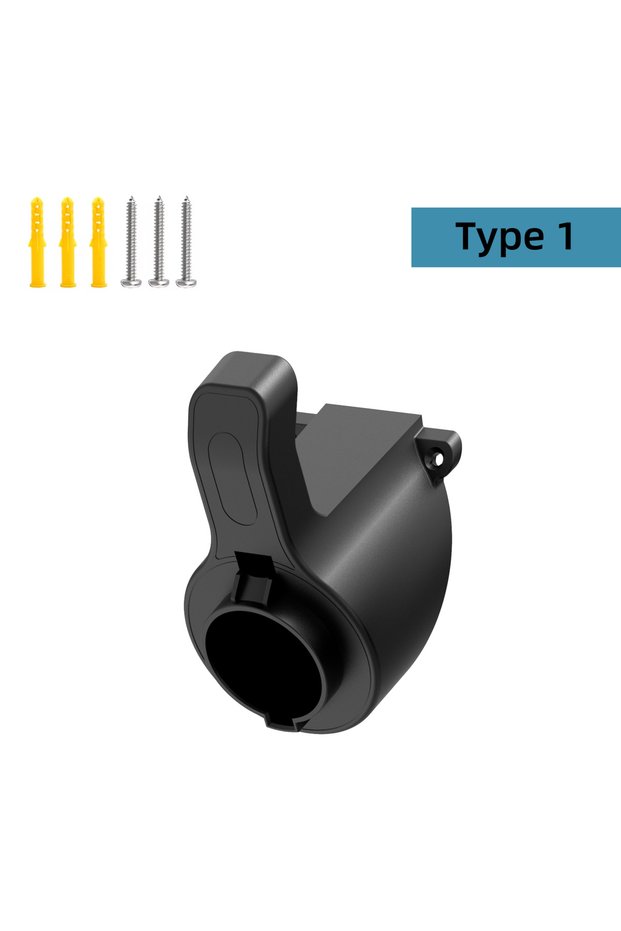 Type1 Portable EV Charger Holder Stand — for TESLA Nacs Type 1 Type2 GB/T Car Charger Wall Mount Bra