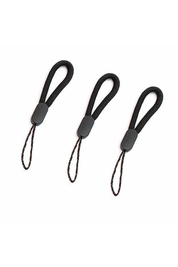 3pcs-Black 3/5pcs Mobile Phone Strap Short Lanyard for iPhone Cellphone Holder Lanyards Wear-resista