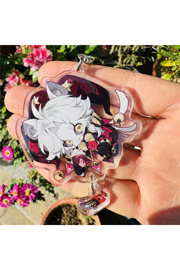 1 Game The Freak Circus Pierrot Harlequin Teresa Cosplay Costume Key Chains Acrylic Keychain Pendant