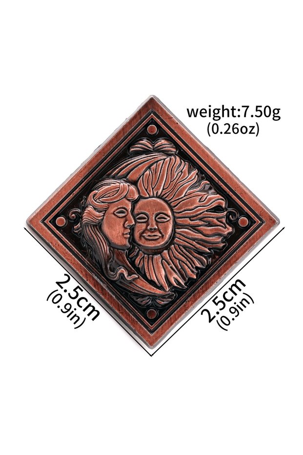 X00638-03 Biohazard Raccoon City Ancient Bronze Badge Guilty Forces Leon Map City Brooch Raccoon Pol