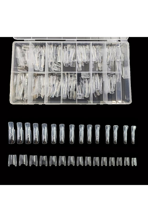 240 Short Squares 240 Pieces of Dual-Form Nail Forms - Nail Molds, Can Quickly Extend Nails, No Pape