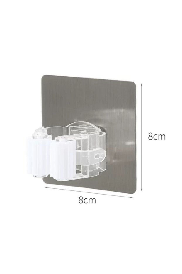 3Pcs WHITE 1-10Pcs Multi-Purpose Hooks Mop Holder Wall Mounted Mop Organizer Broom Hanger Hook Bathr