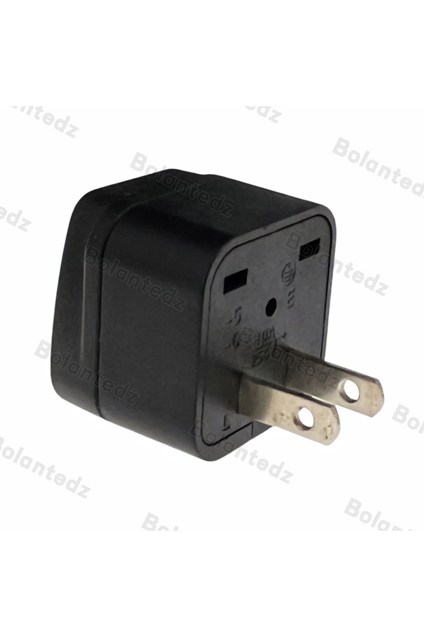 black 1Pcs Japan Travel Adapter Canada Nema 5-15 US To Japan Plug Adapter 3 Pin To 2 Pin Power Conve