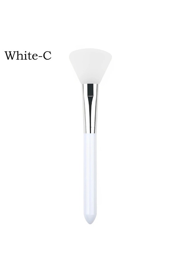 C-White 1/4Pcs Silicone Face Mask Brush Set Soft Flexible Facial Mud Mask Applicator Reusable Maskin