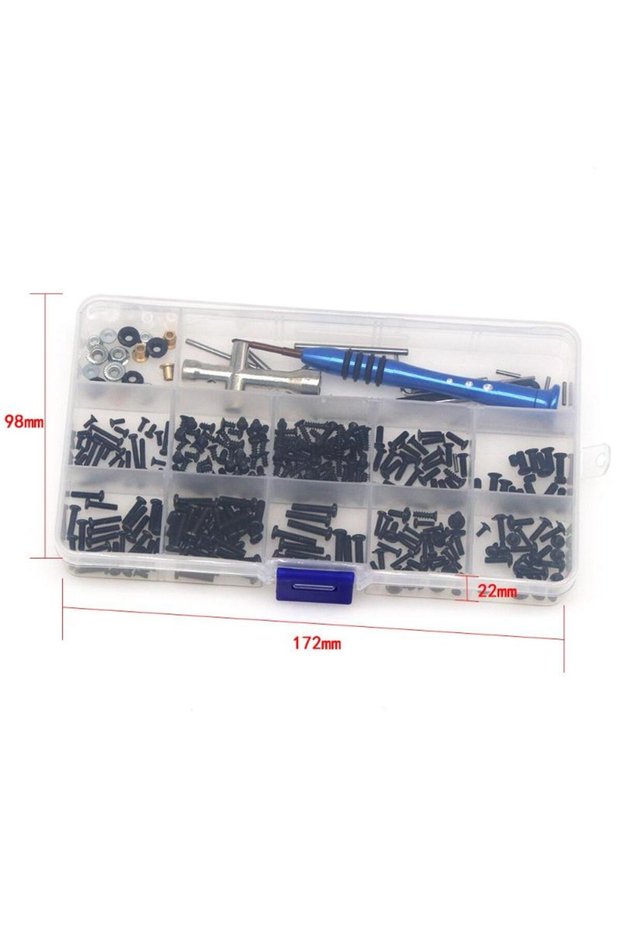 1set Metal Upgrade Retrofit Screw Tool Box 1 Set For WLtoys 144010 144001 144002 124016 124017 12401